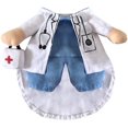 thumbnail image 4 of Dog Cat Doctor Costume Pet Doctor Clothes Halloween Jeans Outfit Clothes, 4 of 5