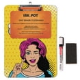 thumbnail image 6 of Inkdotpot Dry Erase Double Sided Clipboard Feminist Pop Art Printed Paperboard Clipboard With Free Marker & Duster, 6 of 9