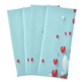 thumbnail image 2 of Kitchen Towel 28x18 Inches x1，Plate Towel, Decorative Towel, Napkin, Tea Towel Tea Towels For Kitchen Dish Cloths & Dish Towels Beautiful Blue Heart Pattern, 2 of 7