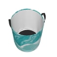thumbnail image 2 of KLL Teal Turquoise 1 Waterproof Foldable Laundry Hamper Bucket with Handles for Storage Bin,Kids Room,Home Organizer (Medium ), 2 of 7