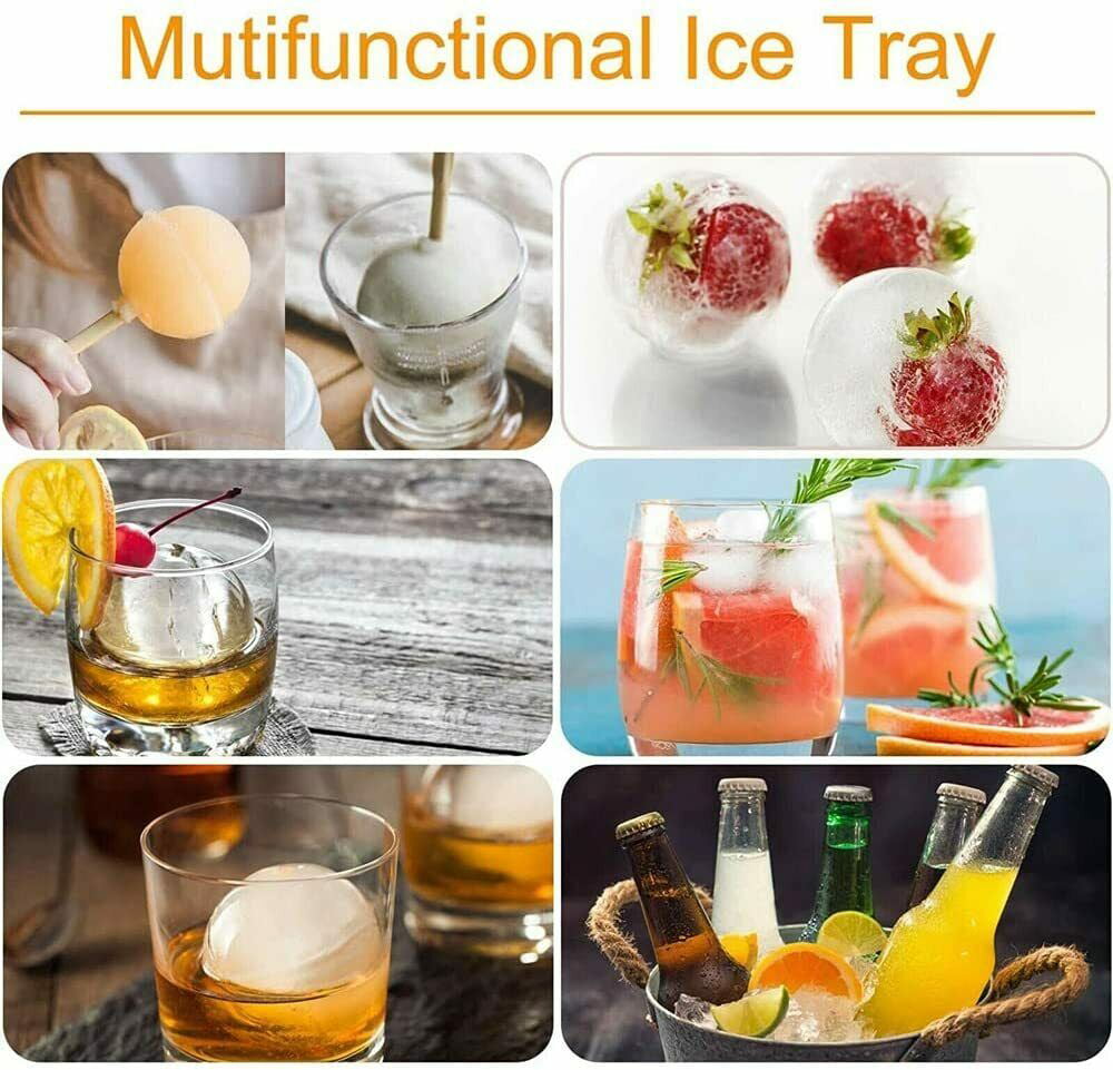 Slow Melting Ice 2 Hole Round Mold Sphere Shape Ice Ball Mold Make for  Whiskey, Bourbon and Cocktails in Bars Party Ice Cube Maker Bl12199 - China  Ice Cube Tray and Ice