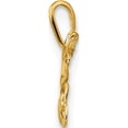thumbnail image 3 of 14K Yellow Gold Polished Cz Butterfly Pendant (12.7 X 25.7) Made In China yc1304, 3 of 6