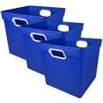 thumbnail image 2 of Romanoff Cube Bin, Blue, Pack of 3, 2 of 2