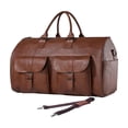 thumbnail image 2 of maskred 2-in-1 Hanging Suitcase Traveling Easier With Dual Functionality Convertible Brown, 2 of 6