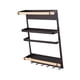 thumbnail image 5 of Estante de almacenamiento de cocina, organizador de refrigerador, soporte de pared, resistente y versátil para especias. Negro, 5 of 9