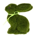 thumbnail image 2 of JuWDoc Green Moss Bunnies Bunny Decorations Easter Bunnies Easter Bunny Figurines Easter Decoration Flocking Easter Simulation Animal Ornaments Easter Ornaments Easter Gifts Crafts 6.1IN, 2 of 3