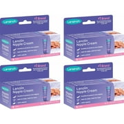 Angle View: 4 Pack Lansinoh Lanolin Nipple Cream, Soothes Sore Nipples, 1.41 Ounces Each