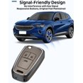 thumbnail image 5 of Key Fob Cover Compatible with GMC Acadia Terrain Buick Keychain Case Holder Protector,4-Button-Black, 5 of 5