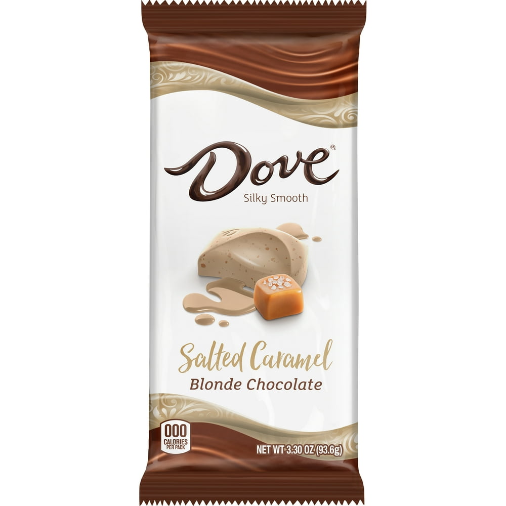 Dove Salted Caramel Blonde Chocolate Bar, 3.30 Oz.