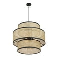 thumbnail image 4 of Trade Winds Remy 3-Light Pendant in Natural Cane with Matte Black, 4 of 5