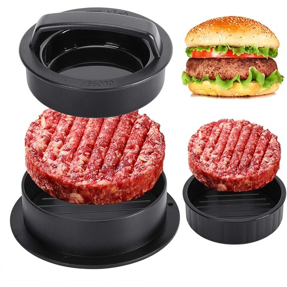 WJCA Stainless Steel Smash & Sear Press – Multi-Use Burger Smasher/Patty Maker for Griddle, Grill, Panini, Bacon, Steak Sandwich | Ideal for Meat & Veggie Burgers