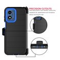 thumbnail image 5 of For Motorola Moto G Play 2024 6.5" Case,Heavy Duty Rugged Defender Case with [Belt Clip Holster] [Built in Screen Protecotr], Shockproof Full Body Protection Kickstand Cover, Blue, 5 of 8