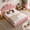 Pink, variant on Toogaho Full Upholstered Bed with 33.8" H Headboard and All Sponge Bed Base for Adults,Soft Teddy Fleece,Metal Frame,Easy Assembly,Beige