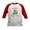 Red/White, variant on CafePress - Happy Fall Raccoon Autumn Baseball Jersey - Kids Cotton Baseball Jersey, 3/4 Sleeve Shirt