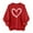 Red-Athletic-Women, variant on Zedker Women's Valentines Day Sweatshirt Heart Print Sweater Tops Women Long Sleeve Crewneck Oversized Pullover Tops for Holiday Gifting & Daily Wear Red L