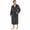 Dark Grey, variant on Mens Hooded Fleece Robe，Plush Lightweight Soft Spa Bathrobe for Men (Black, L/XL)