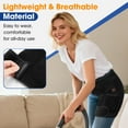 thumbnail image 6 of Heating Pad for Hip, Cordless Hip Heated Wrap with 105pcs 660nm & 850nm Light Beads, Thigh Heating Pad with 3 Heat & Vibration Modes, Adjustable Heated Hip Brace for Hips Thighs Lower Back, Black, 6 of 10