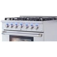 thumbnail image 6 of Thor Kitchen 36 Inch Professional 6 Burner Gas Range Oven, Stainless Steel, 6 of 10