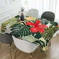 thumbnail image 2 of Plant Leaf Floral Foliage Palm Tablecloth Decor Tropical Jungle Palm Table Cloth Dining Room Kitchen Table Cover 60" X 84" Oblong/Rectangle, 2 of 6