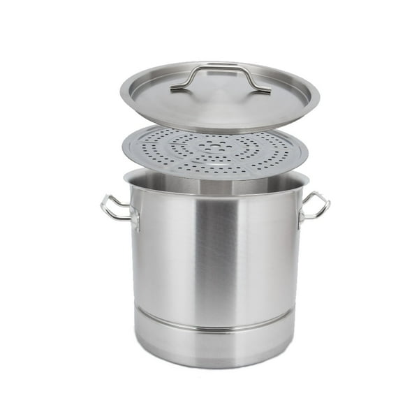 Vaporera Tamalera 32 cm Acero Inoxidable Inducción Fraciel
