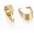 thumbnail image 2 of 10 Pcs Snap on Bails 201 Stainless Steel Pendant Bails Hook Pendant Clasps Pinch Clips Bail Pendants Chain Connectors Hook Buckle, 2 of 2