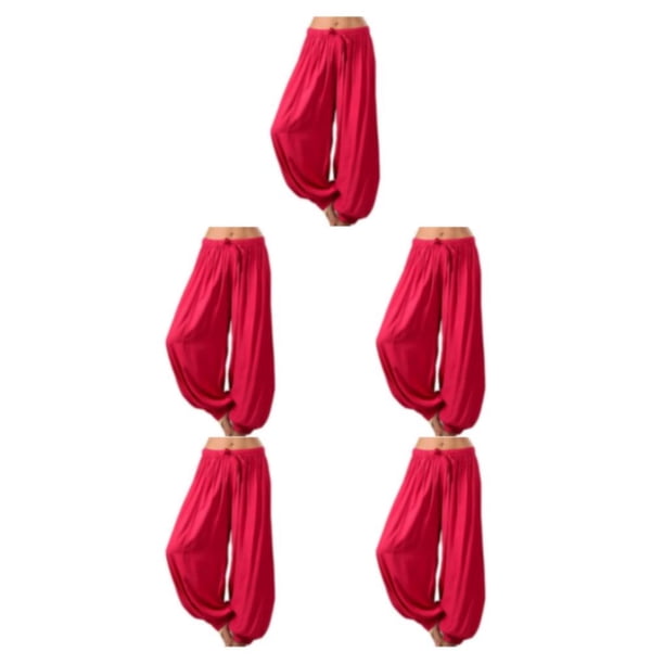Qarigey Pantalones de pierna ancha Pantalones deportivos Gimnasio Correr Yoga Danza Ropa de playa