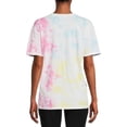 thumbnail image 2 of No Boundaries Juniors’ Tie Dye Boyfriend T-Shirt, 2 of 5