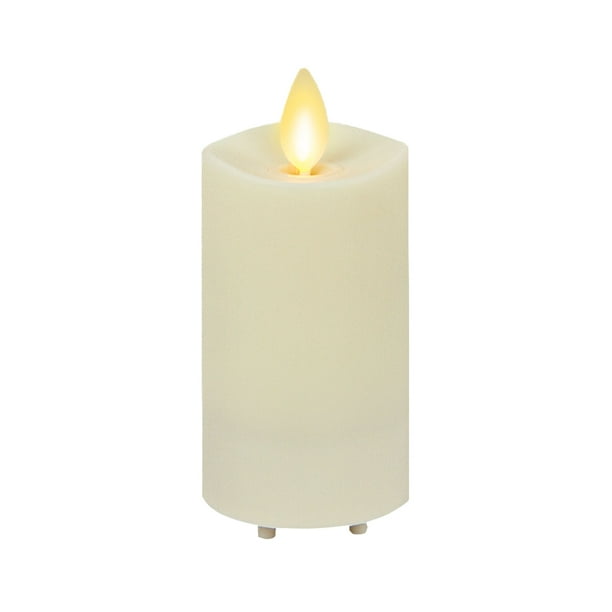 Luminara Outdoor Moving Flame 2" Slim Pillar Flameless LED Candle
