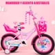 thumbnail image 5 of Bicicleta Para Niña De Princesa Rosa R12 Con Cansta Cantinflora Y Ruedas Entrenadoras 2-4 Años Infantil, 5 of 7