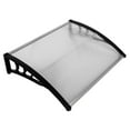 thumbnail image 2 of Hommoo 40"×30" Window Door Awning, Outdoor Patio Awning Sun Shade Canopy Sun Shetter,UV,Rain Snow Protection Hollow Sheet, Window Awning Overhead Cover Front Door Awning for Patio, 2 of 5