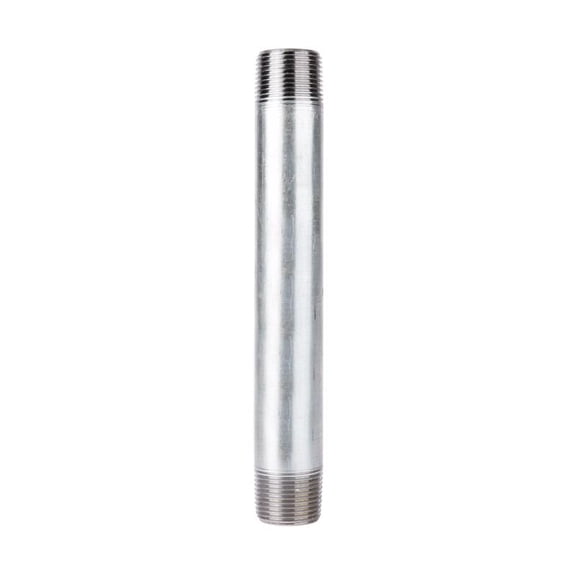 STZ Industries 1-1/4 in. MIP each X 1-1/4 in. D MIP Galvanized Steel 9 in. L Nipple