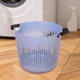 thumbnail image 6 of Leodye 1PCS Simple Plastic Laundry Basket,Large Capacity Open Design, Wear-resistant Storage Basket for Bathroom Household Dirty Clothes -11.81x7.87x7.87in, 6 of 6