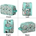 thumbnail image 2 of Toiletries Bag,Corgi Dog and Flowers Mens Womens Toiletry Bag Bathroom Bag,Waterproof Toiletry Travel Bag Dopp Kit Shaving Bag 11x6.3x5.1 Inch, 2 of 5
