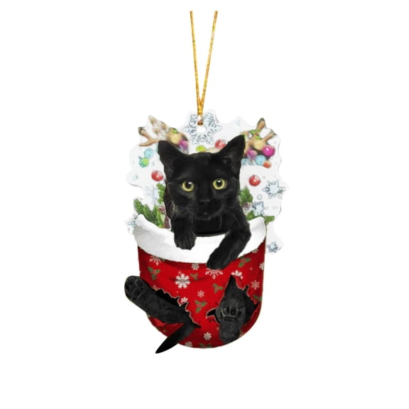 Christmas Acrylic Christmas Stockings For Cats Decorations Christmas Tree Decorations Crafts Hanging Decorations Hangs Home Decor