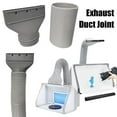 thumbnail image 3 of QHUDLV Exhaust Hose Adapter,Flat Conditioning Hose Adapter,AC Tube Connector for Vent Seal Kit Plate,Exhaust Port Connector,Portable Conditioning Flat Body Duct Interface Pipe Accessories, 3 of 9