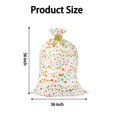 thumbnail image 3 of BinKFF 44" Extra Large Christmas Gift Bag, 3pc Jumbo Holiday Gift Bag with Tag and Tie for Huge Gifts Presents, Reusable Xmas Big Wrapping Bag, Christmas Decorations, 3 of 6