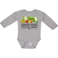 thumbnail image 3 of Inktastic Farmers Market Fresh Local Produce Boys or Girls Long Sleeve Baby Bodysuit, 3 of 5
