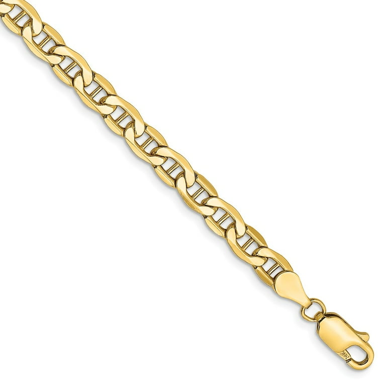 Gold anchor clearance chain bracelet