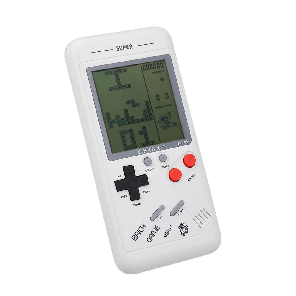 Mojoyce Retro Tetris Classic Handheld Game Console Built-in 26 Kinds Games  (White) 