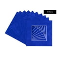 thumbnail image 2 of Royal Blue Suede Acid Free 20x20 Picture Frame Mats with White Core Bevel Cut for 10x10 Pictures -, 2 of 3