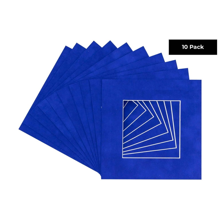 Pack Of Ten 11.5x17 Precut Matboards – Acid Free Dark Red Suede For 8.5x11 Photos