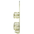 thumbnail image 5 of Acento 3-Tier Hanging Shower Caddy with Suction Cups, Non-Slip Neck, Bathroom Organizer, Gold, 5 of 6