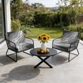 thumbnail image 6 of Outdoor Patio Cushion Covers 4 Pack Grey Modern Geometric Patio Chair Cushion Covers with Ties and Zipper Gray Abstract Beach Waterproof Outdoor Seat Cushion Covers for Patio Furniture 20"x18", 6 of 9