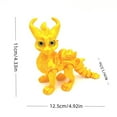 thumbnail image 2 of 3D Printed Dragon with Realistic Eyes & Movable Joints – Flying Dragon Desktop Ornament, Fantasy Model Craft for Kids & Collectors, Detailed Toy Decor,L, 2 of 4
