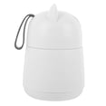 thumbnail image 1 of GARVALON 1 Ensemble Flasque Isolée Gobelet Alimentaire Portable Double Couche Isolation sous Vide Acier Inoxydable 304 Blanc Rond, 1 of 8