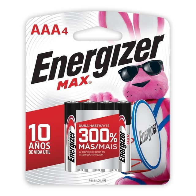Pilas alcalinas Energizer Max AAA E000021500 4 pzas