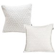 thumbnail image 1 of Set de 2 Cojines Decorativos DICASA (1 Cuadrado + 1 Cuadrado Grande) Geo Blanco, 1 of 7