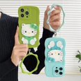 thumbnail image 3 of Funda de teléfono móvil Antiman Hello Cute kitty a prueba de golpes, molde 3d de TPU, carcasa de teléfono de gato de dibujos animados con espejo para Iphone 14 13 12 11 XR, 3 of 3