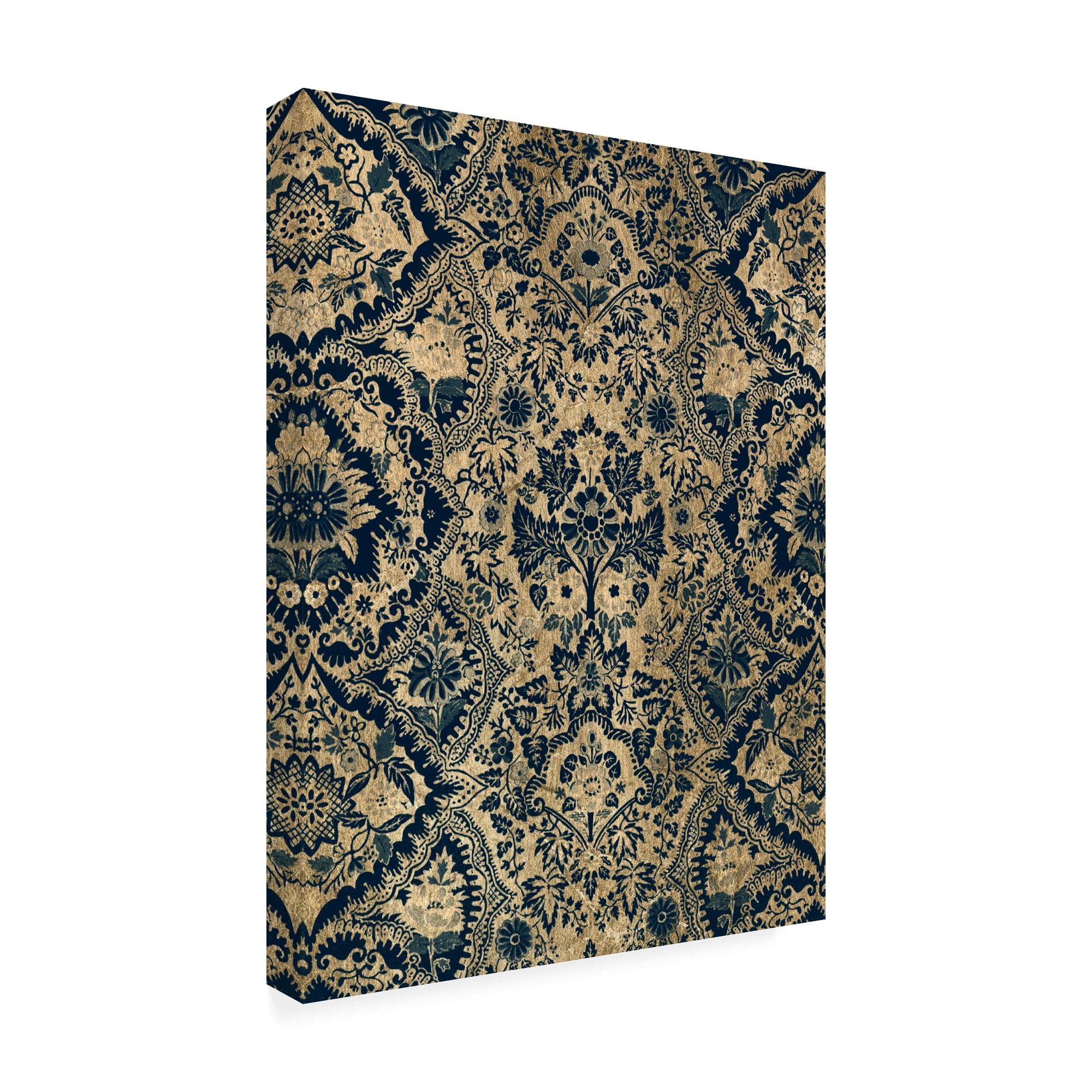 Trademark Fine Art 'Baroque Tapestry in Aged Indigo I' Canvas Art by Vision Studio