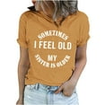 thumbnail image 2 of Fesfesfes Girls Crop Top Women Funny Printed Pattern Casual Fashion Soild Color Short Sleeve Tops Blouse Women Short Sleeve Tops 3XL(US:14), 2 of 7